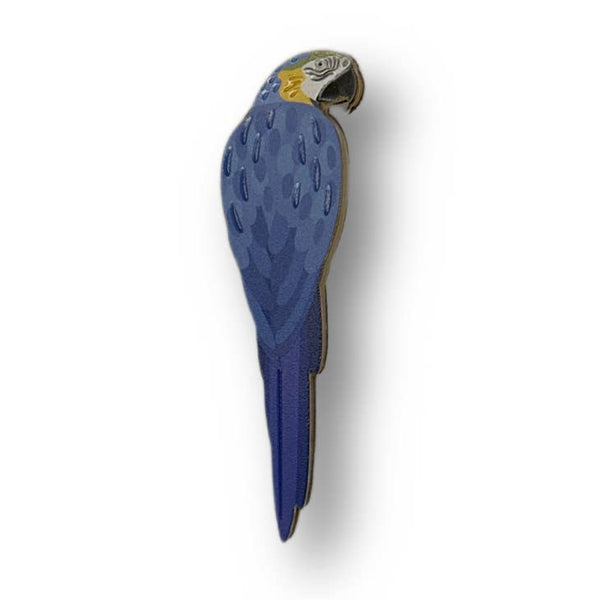 Selatan Brooch - Blue & Yellow Macaw