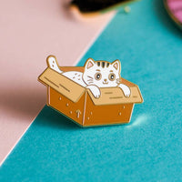 Occasionalish Pin - Box Cat
