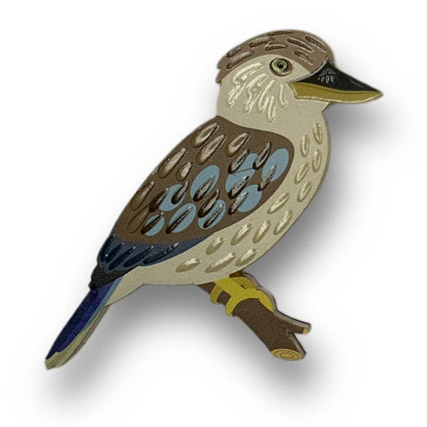 Selatan Brooch - Blue-winged Kookaburra