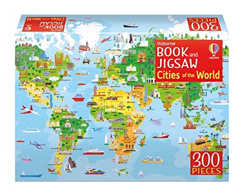 Usborne 300 Pc Jigsaw and Book - Cities of the World