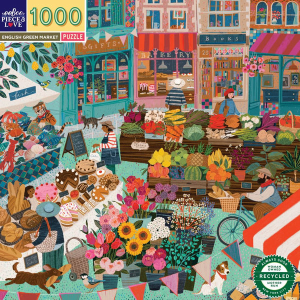 1000 Pc Puzzle - eeBoo - English Green Market