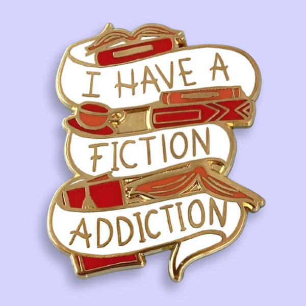 Jubly Umph Lapel Pin - I Have a Fiction Addiction