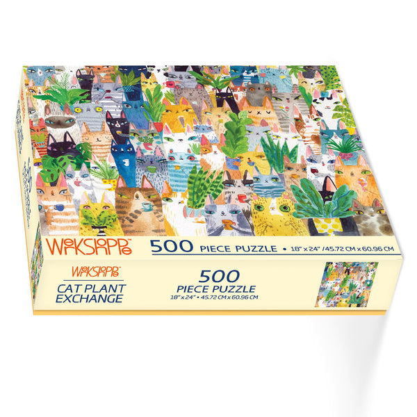 500 Pc Puzzle - WerkShoppe - Cat Plant Exchange