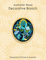 Wood Brooch - Azure Natives