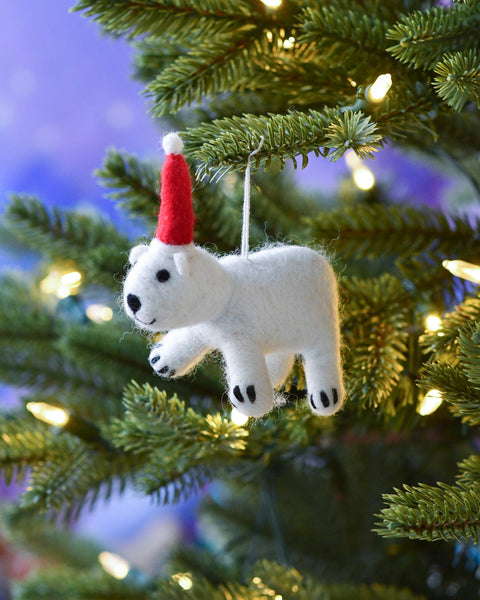 Felt Ornament - Polar Bear Cub