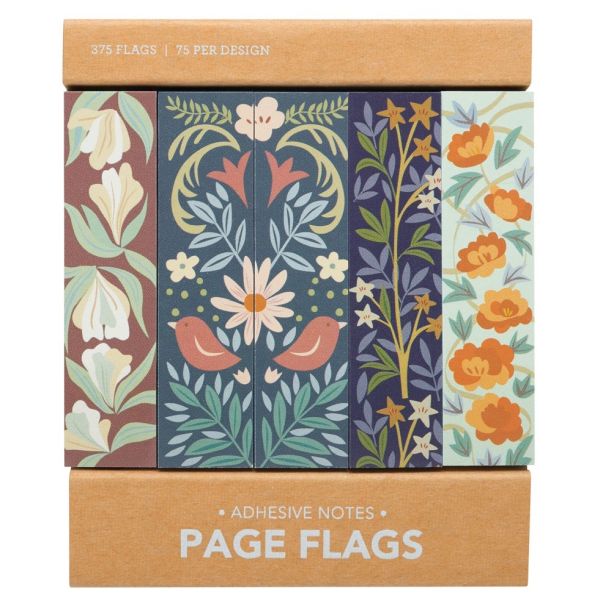 Page Flags - Floral Wallpaper