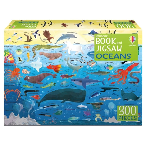 Usborne 300 Pc Jigsaw and Book - Oceans