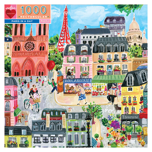 1000 Pc Puzzle - eeBoo - Paris in a Day