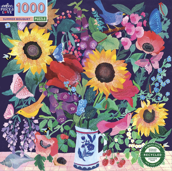 1000 Pc Puzzle - eeBoo - Summer Bouquet