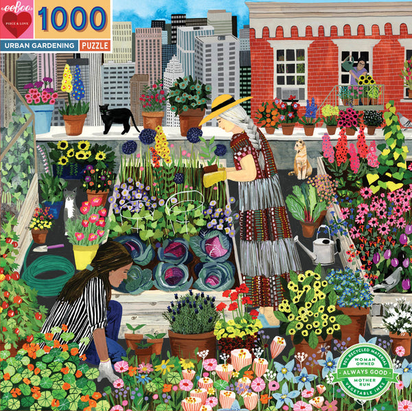 1000 Pc Puzzle - eeBoo - Urban Gardening