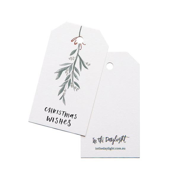 In the Daylight Gift Tag Pack of 5 - Christmas Mistletoe