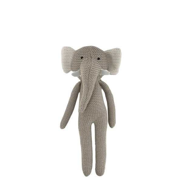 Es Kids Knitted Rattle - Elephant