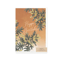 Typoflora Card - Wattles Birthday