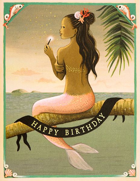 AT Foil Card - Birthday Mermaid