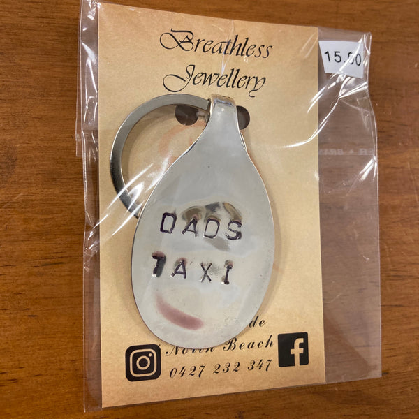 Breathless Jewellery Keyring - Dads Taxi 02