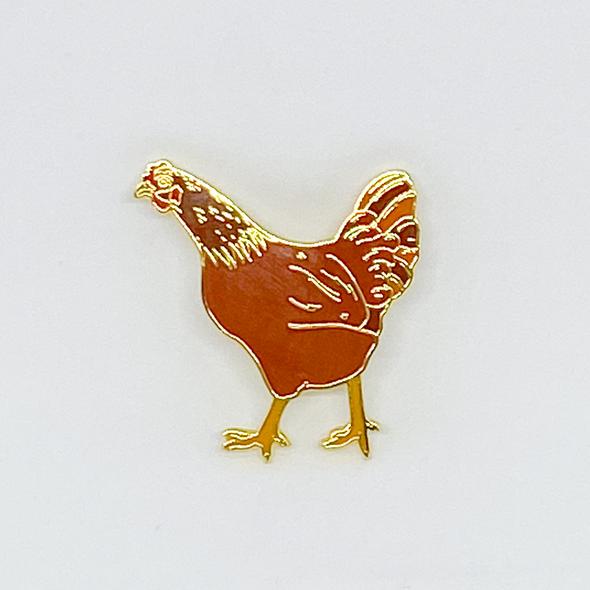 Red Parka Pin - Red Chicken