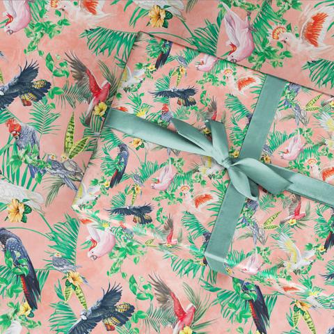 La La Land Wrapping Paper - Tropical Abode Birds