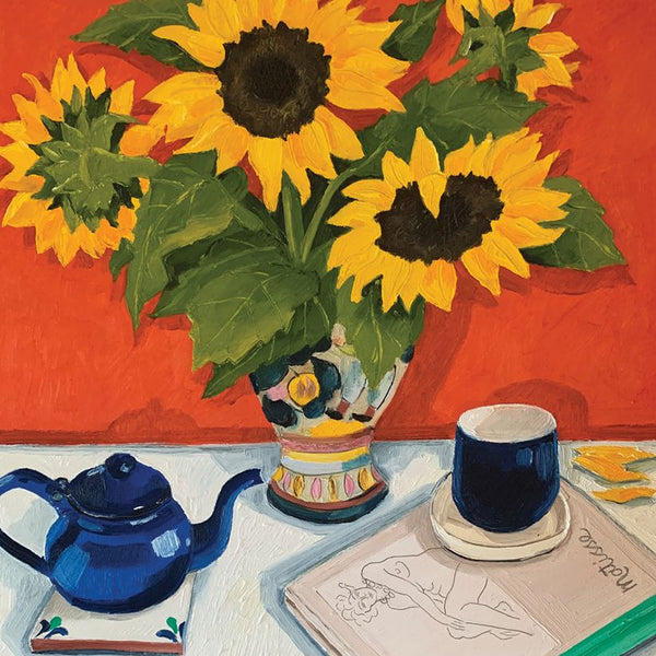 MV Greeting Card - Sunflowers & Zesty Lemon Tea