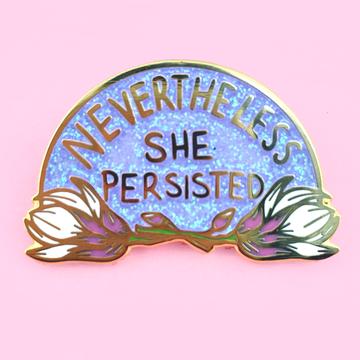 Jubly Umph Lapel Pin - Nevertheless She Persisted