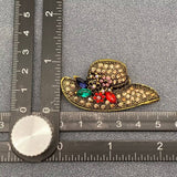 MQ Brooch - Vintage Rhinestone Hat