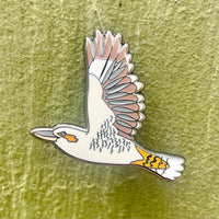 Bridget Farmer Enamel Pin In Flight - Kookaburra
