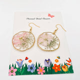 MQ Dangles - Delphinium & Queen Anne's Lace Dried Flowers