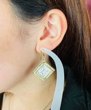 HxH Dangles - Double Square Framed Nude