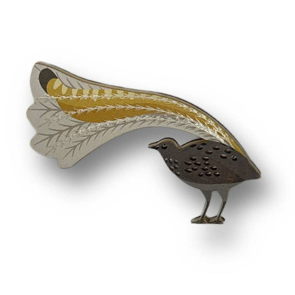 Selatan Brooch - Superb Lyrebird