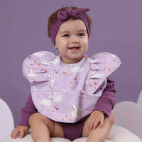Frill Snuggle Bib - Swan Lake