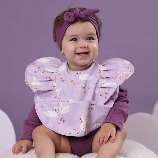 Frill Snuggle Bib - Swan Lake