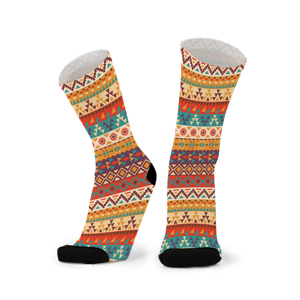 Red Fox Sox Wider/Larger - Aztec