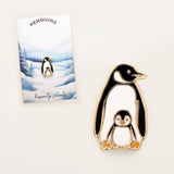 Happily Plants Pin - Penguin Mother & Baby