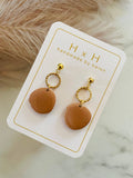 HxH Dangles - Pebble Matte White Marble