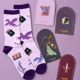 Happily Plants Pin - Book Wyrm Dragon