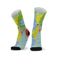 Red Fox Sox Wider/Larger - Globe Trotter