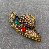 MQ Brooch - Vintage Rhinestone Hat