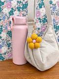 Felt Flower Keychain - Spring Bloom Red