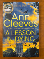 Cleeves, Ann - Lesson in Dying (Trade Paperback)