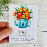 Magnetic Bookmark - Aqua Teapot House