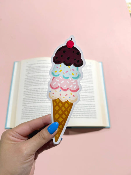 Die Cut Bookmark- Ice Cream Cone
