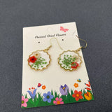 MQ Sml Dangles - Queen Anne's Lace & Daffodil Dried Flower