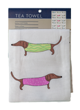 Tea Towel - Sausage Dogs