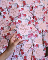 Typoflora Card - Valentine Rose
