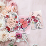 Typoflora Card - Valentine Rose
