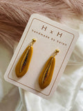 HxH Dangles - Dagger White Marble