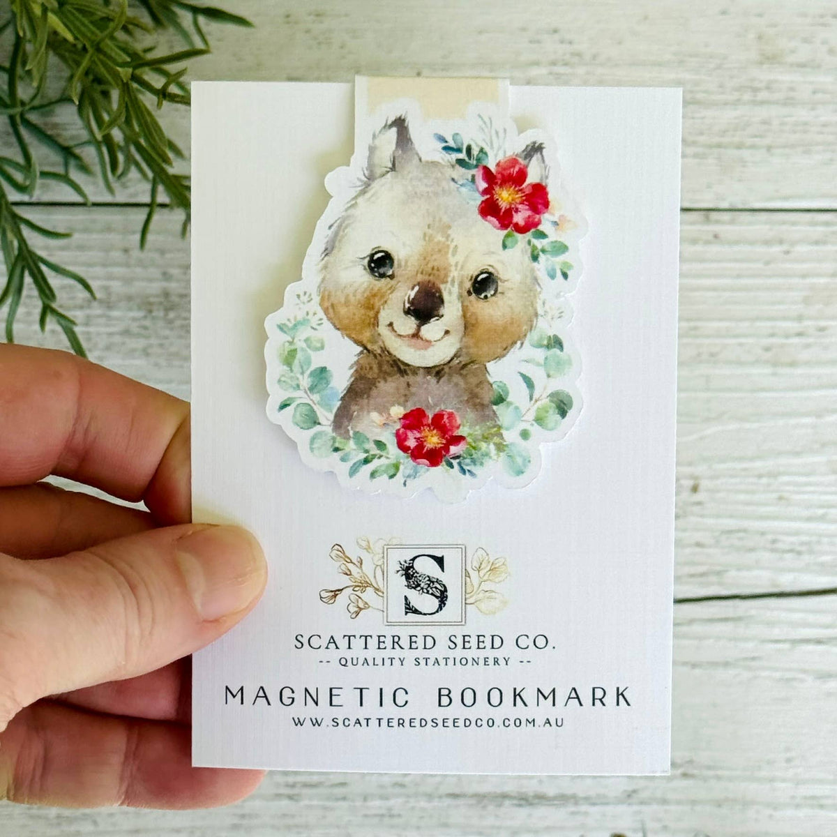 Magnetic Bookmark - Australian Wombat – Mockingbird Lounge