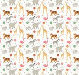 Whistlefish Wrapping Paper - Zoo Party