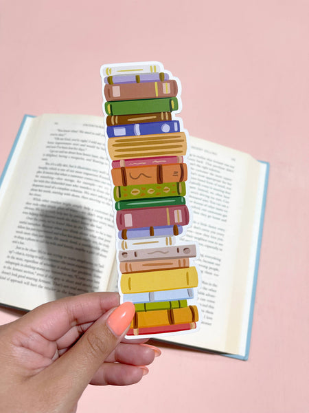 Die Cut Bookmark- Stack of Books