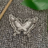 MQ Brooch - Vintage Green Rhinestone Butterfly