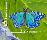 Happily Plants Pin - Butterfly Blue Morpho